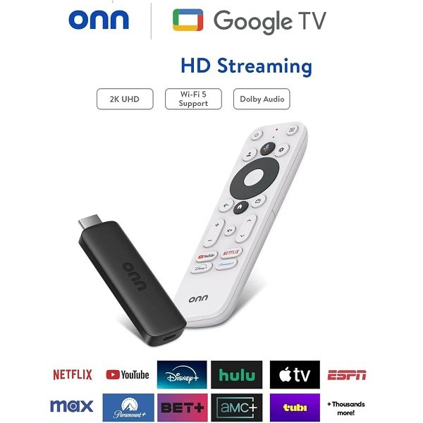 Onn TV Box HD Streaming Google TV Full HD - Black